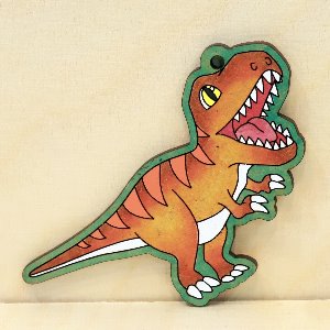 공룡-티라노사우루스 8cm 팬시우드,우드아트